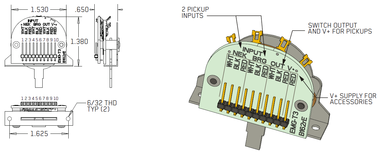 EMG 3 POS Switch 3х позиционный переключатель